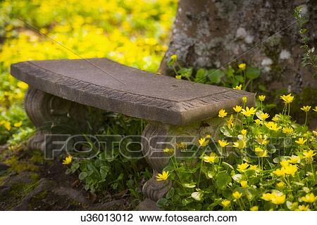Stone bench View Large Photo Image Stock Image - Stone bench. Fotosearch