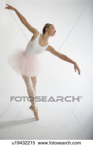 Teenage (16-17) ballerina tiptoeing View Large Photo Image Stock Photography - Teenage (16-17) ballerina tiptoeing. Fotosearch