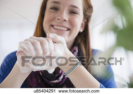 Teenage girl (14-15) washing hands View Large Photo Image Stock Image - Teenage girl (14-15) washing hands. Fotosearch
