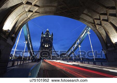 Tower Bridge seen from arch View Large Photo Image Stock Image - Tower Bridge seen from arch. Fotosearch