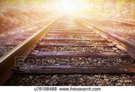 Train tracks View Large Photo Image Stock Photo - Train tracks. Fotosearch