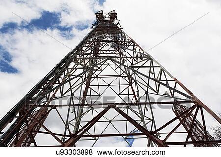 Transmission tower View Large Photo Image Stock Photo - Transmission tower. Fotosearch