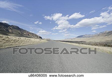 USA, Wyoming, Highway View Large Photo Image Stock Photography - USA, Wyoming, Highway. Fotosearch