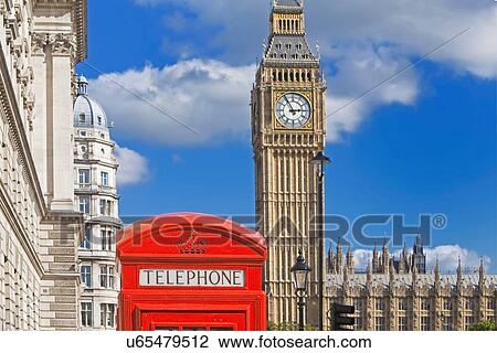 Big Ben and red telephone box, London, UK View Large Photo Image Stock Image - Big Ben and red telephone box, London, UK. Fotosearch