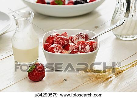 Bowl of strawberries View Large Photo Image Stock Photo - Bowl of strawberries. Fotosearch