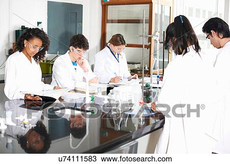 Chemistry students in laboratory View Large Photo Image Stock Image - Chemistry students in laboratory. Fotosearch