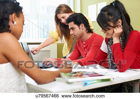 College students with laptop View Large Photo Image Stock Photograph - College students with laptop. Fotosearch