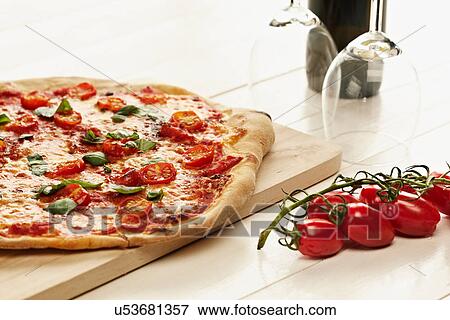 Fresh homemade pizza View Large Photo Image Stock Photo - Fresh homemade pizza. Fotosearch