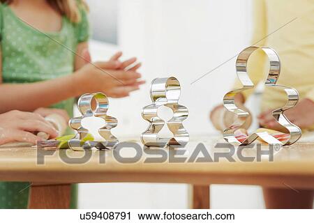 Stock Image - Gingerbread men cutters. Fotosearch