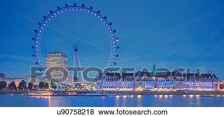 London eye at night, London, UK View Large Photo Image Stock Photo - London eye at night, London, UK. Fotosearch