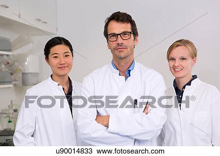 Portrait of a group of scientists View Large Photo Image Stock Image - Portrait of a group of scientists. Fotosearch