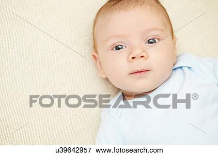 Portrait of baby boy View Large Photo Image Stock Photo - Portrait of baby boy. Fotosearch