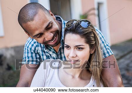 Stock Image - Portrait of couple. Fotosearch