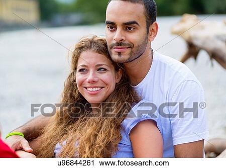 Portrait of mid adult couple on holiday View Large Photo Image Stock Image - Portrait of mid adult couple on holiday. Fotosearch