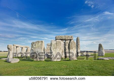 Stock Image - Stonehenge, Salisbury Plain, Wiltshire, UK. Fotosearch