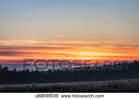 Sunset, Nussbaum, Baden-Wurttemberg, Germany View Large Photo Image Stock Photo - Sunset, Nussbaum, Baden-Wurttemberg, Germany. Fotosearch