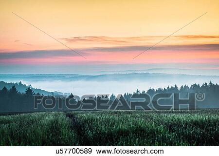 Sunset over field, Nussbaum, Baden-Wuerttemberg, Germany View Large Photo Image Stock Photo - Sunset over field, Nussbaum, Baden-Wuerttemberg, Germany. Fotosearch