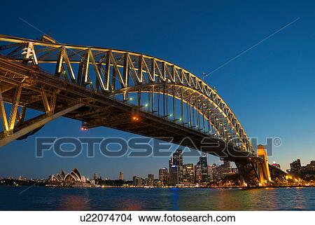 Sydney Harbor Bridge and waterfront, Sydney, Australia View Large Photo Image Picture - Sydney Harbor Bridge and waterfront, Sydney, Australia. Fotosearch