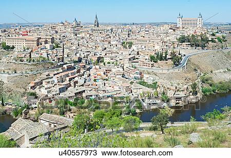 Toledo cityscape, Spain View Large Photo Image Stock Image - Toledo cityscape, Spain. Fotosearch