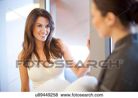 Woman and service worker in hotel View Large Photo Image Stock Photo - Woman and service worker in hotel. Fotosearch
