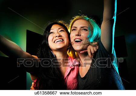 Women laughing and shouting View Large Photo Image Stock Photo - Women laughing and shouting. Fotosearch