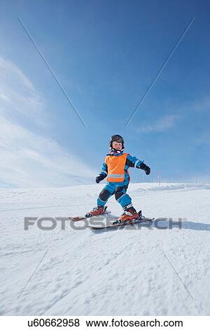 Young boy skiing, Hermavan, Sweden View Large Photo Image Stock Photo - Young boy skiing, Hermavan, Sweden. Fotosearch