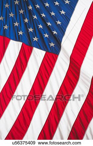 Stock Photo - American flag. Fotosearch