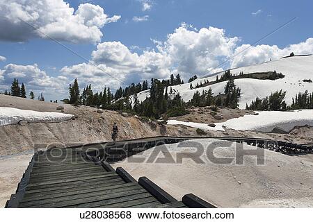 Bumpass Hell View Large Photo Image Stock Photo - Bumpass Hell. Fotosearch