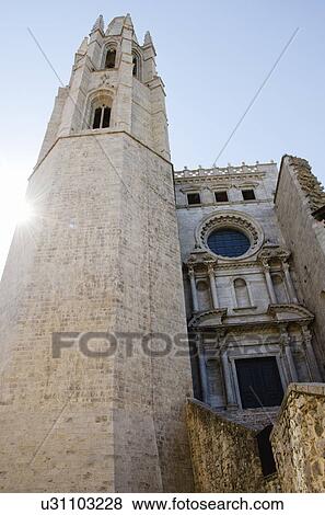 Cathedral of Girona View Large Photo Image Stock Photo - Cathedral of Girona. Fotosearch