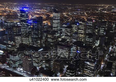 Cityscape at night View Large Photo Image Stock Image - Cityscape at night. Fotosearch