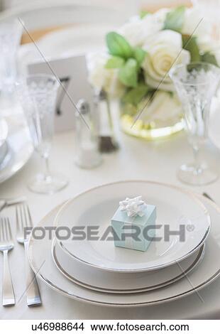 Picture - Close up of place setting. Fotosearch