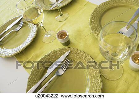 Close up of place setting View Large Photo Image Stock Image - Close up of place setting. Fotosearch