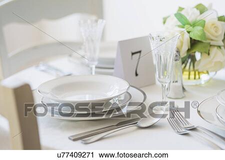 Close up of place setting View Large Photo Image Stock Image - Close up of place setting. Fotosearch