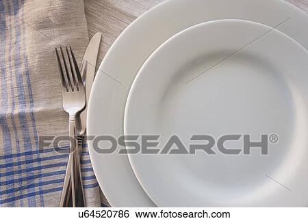 Close up of place setting View Large Photo Image Stock Photograph - Close up of place setting. Fotosearch