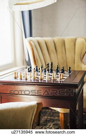 Empty room with armchairs and chess View Large Photo Image Stock Photography - Empty room with armchairs and chess. Fotosearch