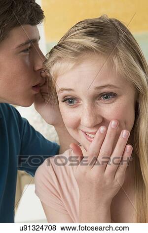 Kids (14-15) gossiping View Large Photo Image Stock Photo - Kids (14-15) gossiping. Fotosearch