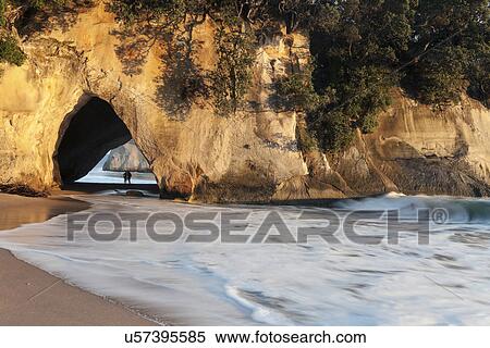 Stock Photography - Natural cathedral on beach. Fotosearch