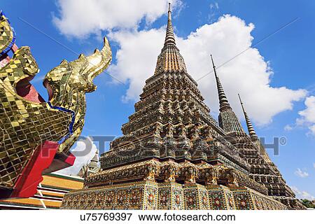 Stock Photo - Part of Wat Arun temple facade. Fotosearch