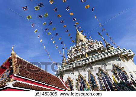 Stock Photography - Part of Watbungthonglang Temple facade. Fotosearch