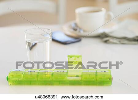 Pill container View Large Photo Image Stock Image - Pill container. Fotosearch