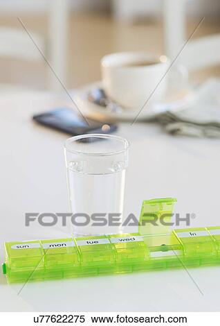Stock Photography - Pill container. Fotosearch