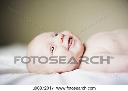 Portrait of baby boy (2-5 months) View Large Photo Image Stock Photo - Portrait of baby boy (2-5 months). Fotosearch