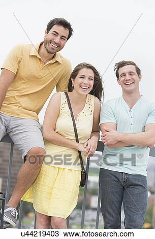 Portrait of friends hanging out View Large Photo Image Stock Image - Portrait of friends hanging out. Fotosearch