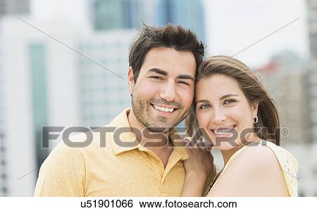 Portrait of smiling couple View Large Photo Image Stock Photograph - Portrait of smiling couple. Fotosearch