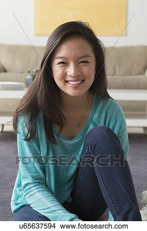 Picture - Portrait of teenage girl (16-17). Fotosearch