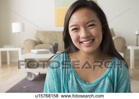 Stock Photo - Portrait of teenage girl (16-17). Fotosearch