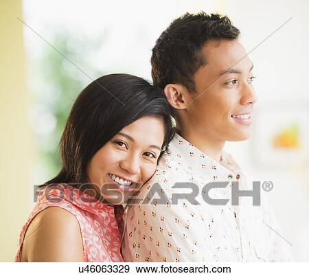 Portrait of young couple View Large Photo Image Stock Photo - Portrait of young couple. Fotosearch