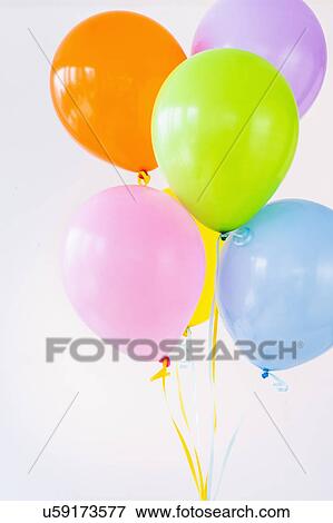 Studio shot of bunch of balloons View Large Photo Image Stock Photo - Studio shot of bunch of balloons. Fotosearch
