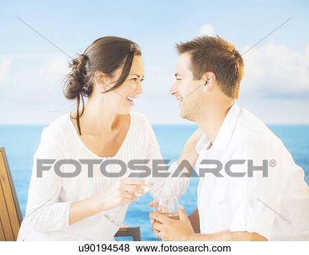 Studio Shot of couple at honeymoon View Large Photo Image Stock Photo - Studio Shot of couple at honeymoon. Fotosearch