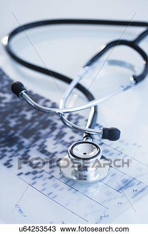 Studio shot of stethoscope with dna test View Large Photo Image Stock Image - Studio shot of stethoscope with dna test. Fotosearch